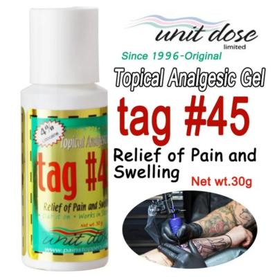 China Factory Topical Anesthetic Tag45 Gel for Tattooing Piercing Waxing Open Skin Body Art Supply for sale