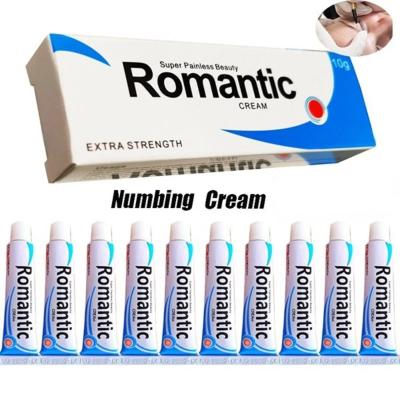 China Romantic Tattoo Pain Killer Numb Product Anaesthetic Numb Cream For Eyeliner Eyebrow Tattoo for sale