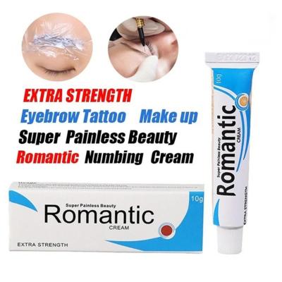 China Romantic Tattoo Numb Product Pain Relief Pain Stop Painless TKTX38% Anaesthetic Numb Cream For Permanent Makeup for sale
