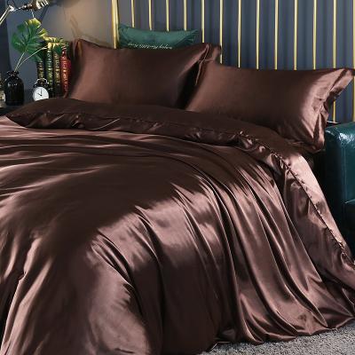 China Father'S Day 100 Silk Bedding Set , 4Pcs 16mm Mulberry Duvet Cover for sale