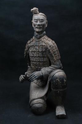 China Terra Cotta Warriors statue as Hotel mall decoration by fiferglass material customize size for sale