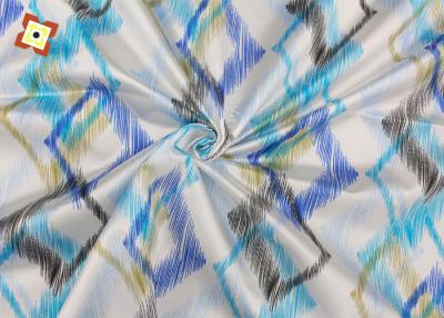 China Polyester Geometric Printing Mattress Quilting Fabric 55gsm for sale