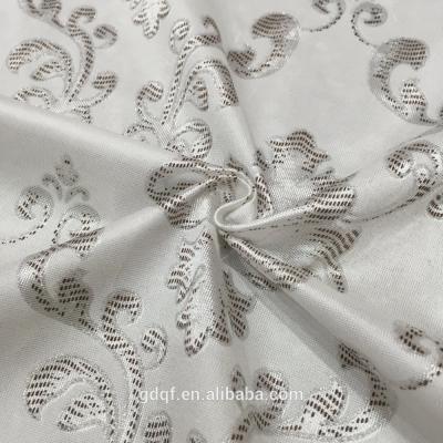 China SGS White Jacquard Fabric , Shrink Resistant Mattress Ticking Fabric for sale