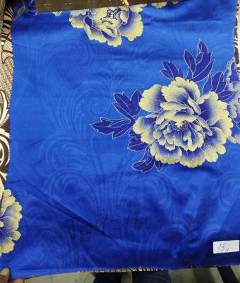 China 210cm Width 80gsm Royal Blue Polyester Fabric For Mattress Quilt for sale