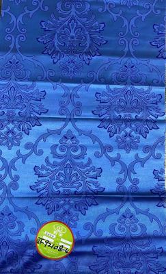 China Tela impermeable azul del punto de la compresión del poliéster para el colchón en venta