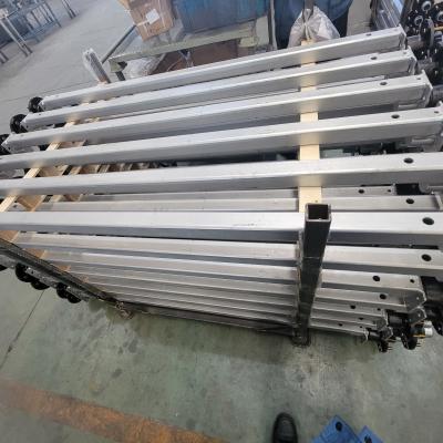 China 2500-3500Kg 60MM Square Tube Boat Trailer Axles With Idler Hub for sale