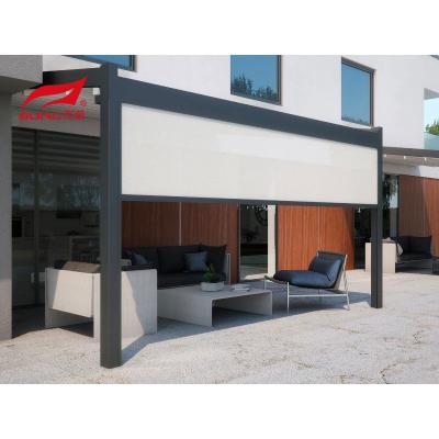 Chine 10' × 13' belvédère à abats-sons extérieur en aluminium de patio de jardin de plate-forme de pergola avec le toit réglable à vendre