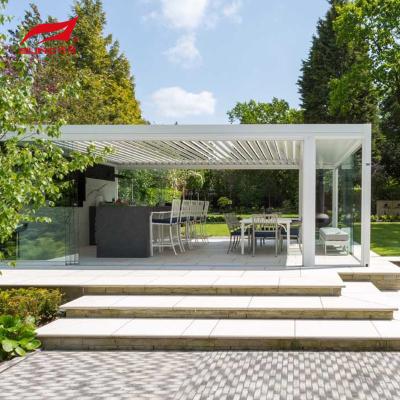 China Swimming Pool And Garden Motorized Aluminum Pergola With Customized Size for sale