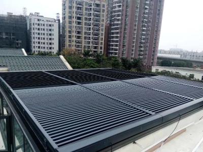 Chine Contrôle architectural en aluminium imperméable réglable de Sun de façade du système SKS90 d'auvents à vendre