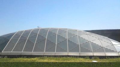 China Blade Width 168mm Operable Louvre Roof System , Louvre Opening Roof Systems S160 for sale