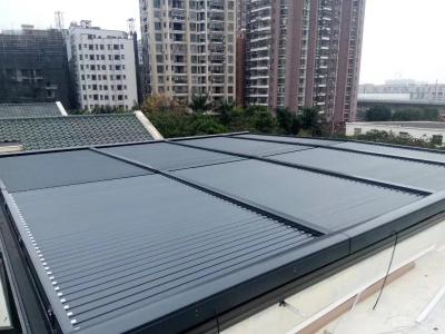 China 6063 T5 Motorized Retractable Skylight Roof System for sale