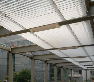 China 6063 sistema del tejado del tragaluz del Louvre de la capa del polvo de T5 3.0m m en venta