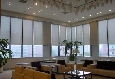 China Blackout Motorised Roller Blinds Eco - Friendly For Home Decoration SGS for sale