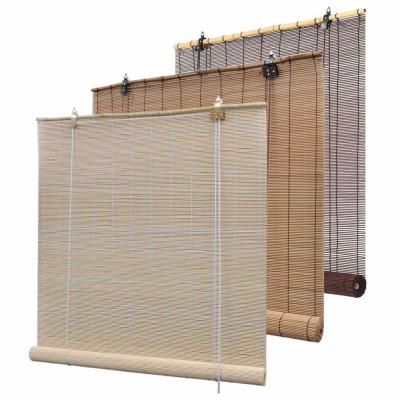China Outdoor Bamboo Roller Blinds Customized Size Manual Working SGS Certification for sale