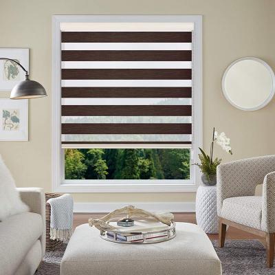 China Radiation Protection Manual Roller Blind Curtain Zebra Window Blinds Customized Size for sale