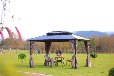 China Outdoor Waterproof Polycarbonate Roof Gazebo For Camping for sale