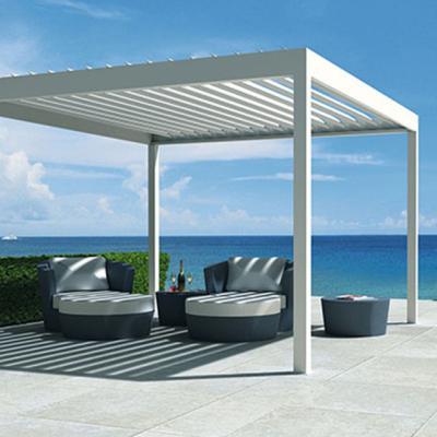 China SGS Eco Friendly Arbours Modern Backyard Aluminum Roof Gazebo for sale