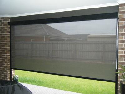 China UV Coating Waterproof Terrace Sun Shade Zip Track Blinds for sale