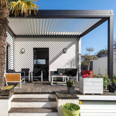 China Outdoor Modern Louvered Roof Aluminum Pergola Powder Coated for sale
