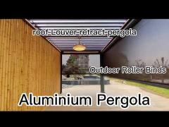SUNC Aluminum Pergola Outdoor Waterproof Motorized Louvered garden building