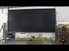 Smart Motorized Zip Track Blinds Rainproof Zip Screen Roller Blinds