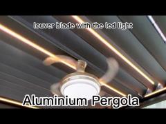 4 X 6 m Motorized Aluminum Pergola with ziptrack blinds waterproof awning