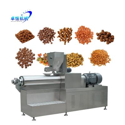 China Automation Double Screw Animal Feed Extruder for Pet Food Fish Feed Industry Machinery for sale