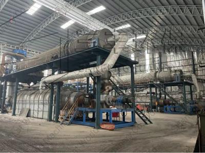 Chine continuous waste tyres pyrolysis machine à vendre
