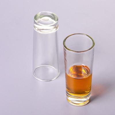 China Clear Heavy Base Shot Glasses 60ml , 2oz Square High Quality Glass Set for Whiskey Tequila Vodka shot glasses gift set for sale
