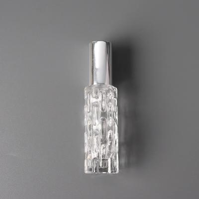 China pty luxury wholesale 10ml 15ml clear square glass fine mist spray perfume bottle for cosmetic packing  for sale