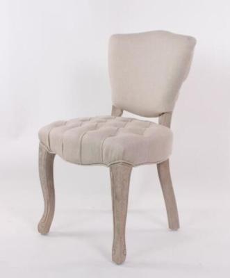 China Oak wood Linen fabric upholstery arm chair/wooden dining chair/desk chair for sale