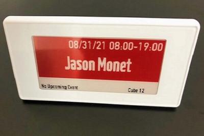 China 7.5 Inch E Ink Conference Room Schedule Display 0.1855 X 0.1855 for sale