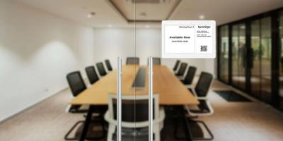 China Casilla blanca E pantalla de sala de reuniones con tinta USB Tipo C pantalla de puerta de sala de reuniones en venta