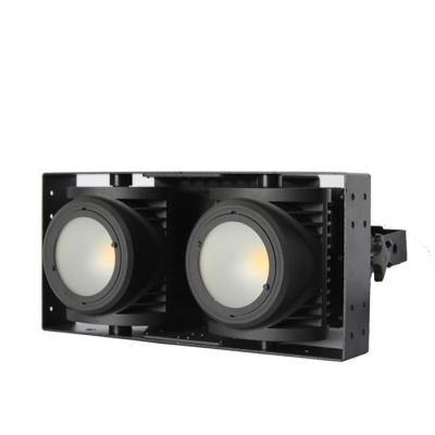 China 2x100W Outdoor Led Blinder Light White / Warm Color One by One Joint and Matching led Blinder Audience Light for sale