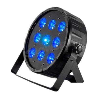 China 9*10W RGBWFlat Slim LED Par can 8CH Easy Dancing Par Lights , Plastic Housing Dj Led Par Light for sale