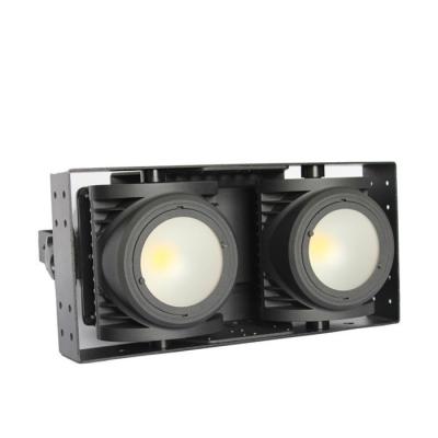 China IP65 Waterproof 2*100W Led Stage Blinders , DMX  Led Cob Audience Stage Light for sale
