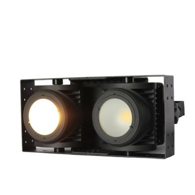 China Can Be Matching Blinder two Eyes Background 4/8 Channel 2*100W COB Led Audience Blinders Light for sale