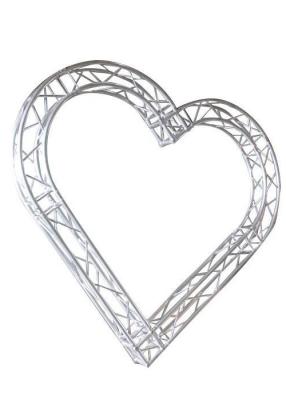 China Lightweight Lighting Truss Dj Stand , Mobile Truss System Heart Shaped for sale