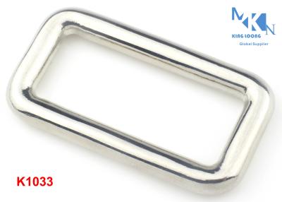 China Bag Shiny Metal Rectangle Ring Hardware , Multi - Purpose Square Metal Ring for sale