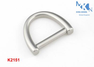 China Pearl Color D Ring Buckle 19mm Size Zinc Alloy Bridge Shape OEM Or ODM Accepted for sale