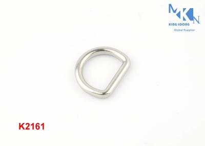 China Custom Logo 15mm Size D Ring Buckle Handbag Hardware For Pet Strap Durable for sale