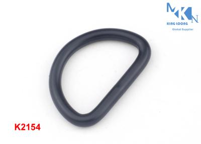China Black Metal D Rings Iron Material , 26mm Inner Size Metal Rings For Purses for sale