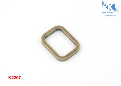 China 20mm Inner Size Metal Square Buckle For Handbag Strape Anti - Brass Color for sale
