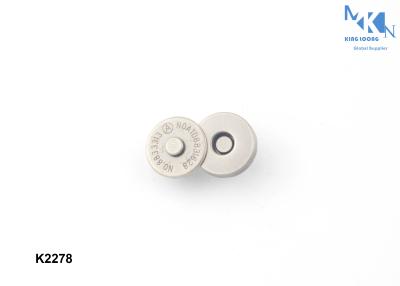 Chine Sac ButtonAnti magnétique - couleur argentée de forme ronde pour le fermoir instantané magnétique de bourse à vendre