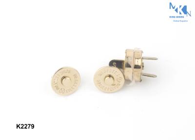 China Metal Bag Magnetic Button Brass Material 14mm Diameter K2279 Magnetic Handbag Fasteners for sale
