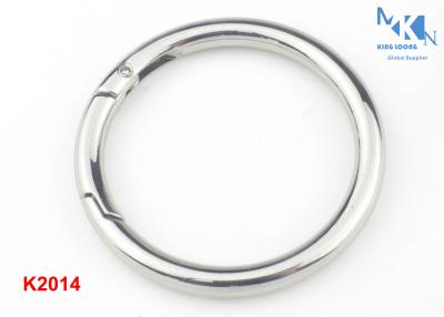 China Spring O Ring Buckle Nickle Color For Clothes & Bags & Handbags 39mm Inner Diameter Size for sale