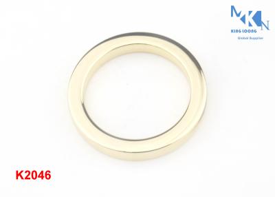 China 25mm Inner Diameter  O Ring Buckle Light Gold Color For Bags & Clothes for sale