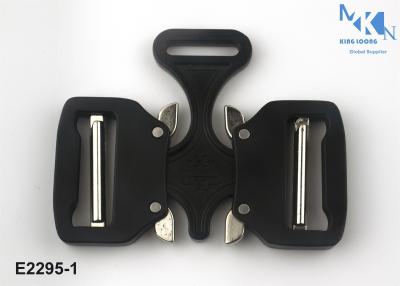 China Matt Black Color 39mm Metal Belt Buckle / Two Sides Cobra Buckle for sale