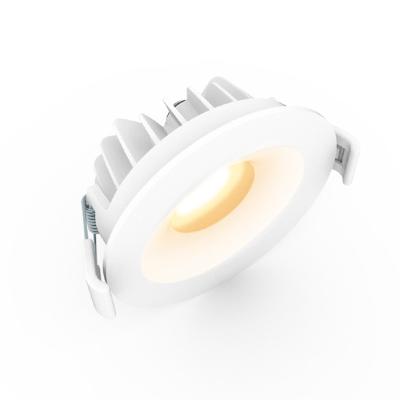 China Warm White Dimmable COB LED Downlight Durable Recessed 9W IP54 for sale