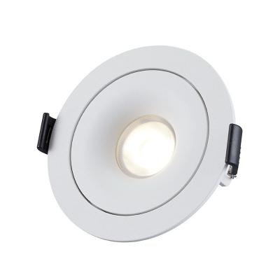China 9W Aluminum COB Dimmable LED Downlights Tiltable IP54 Cutout 83mm for sale